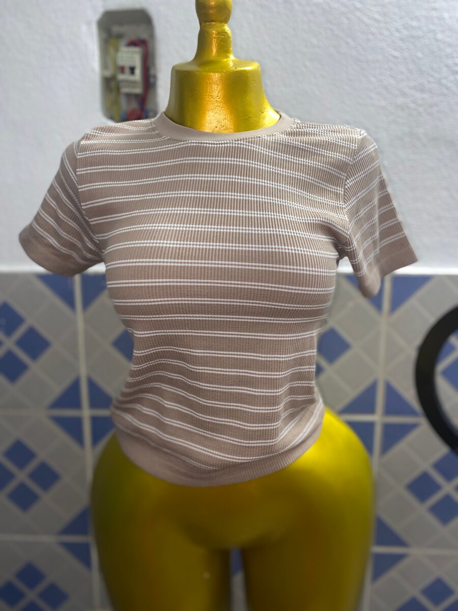 T-shirts en coton à rayures