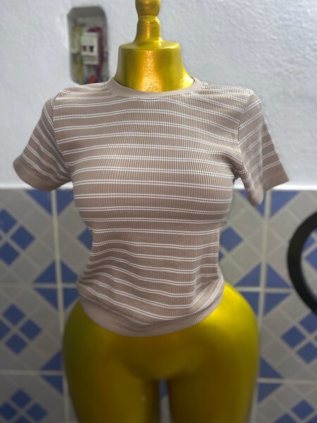 T-shirts en coton à rayures