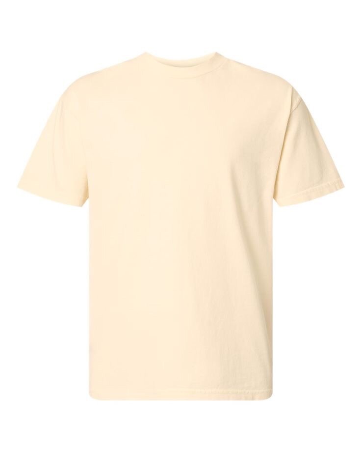 Heavy cotton cream t shirt