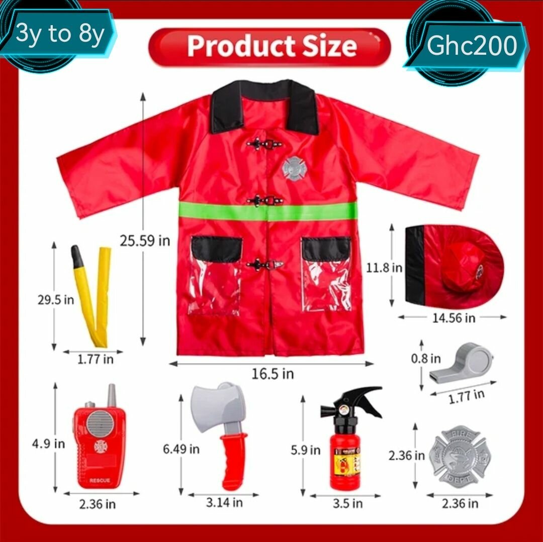 Kids Career Day Costumes - Fire Fighter