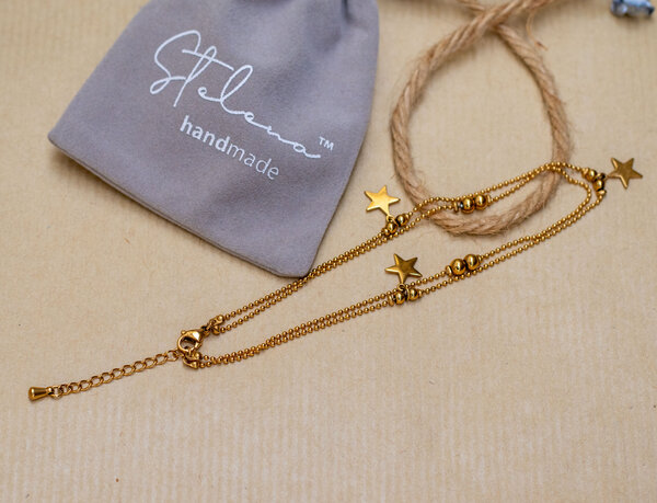 Bracelet de cheville étoilé