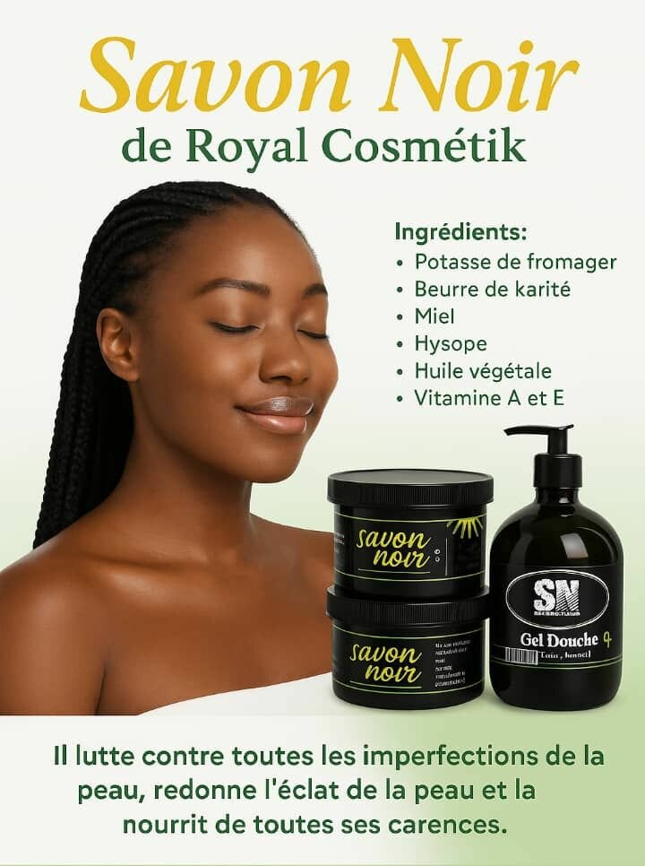 Savon Noir Naturel Hydratant
