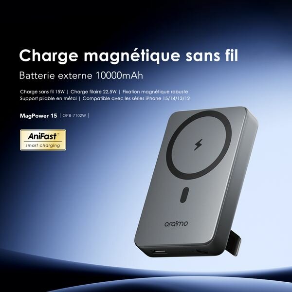 Chargeur Magnétique Oraimo 10000mAh