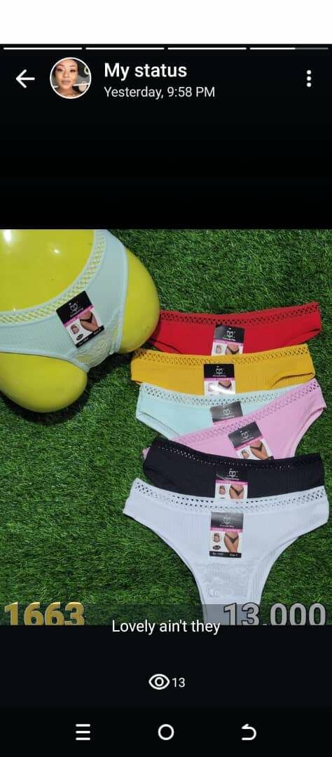 Seamless panties and cotton panties