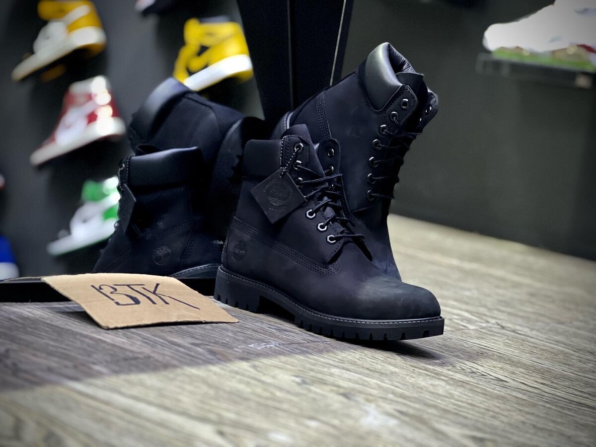 Bottes noires Timberland robustes