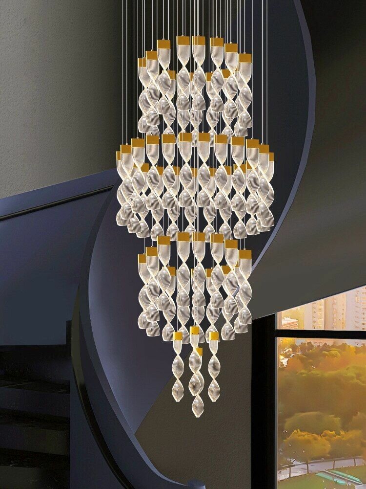 Lustre spiral moderne LED