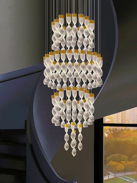 Lustre spiral moderne LED