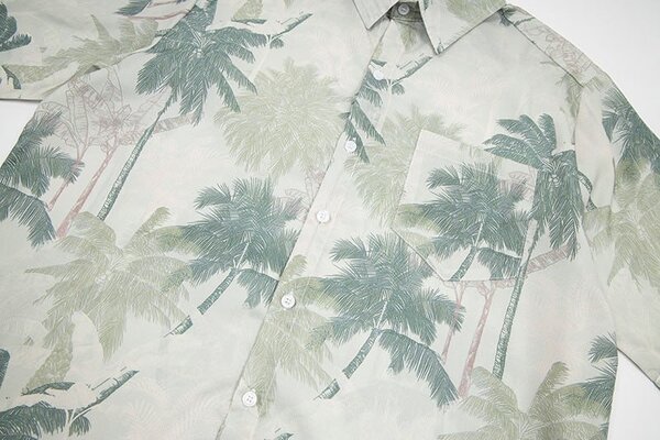 Винтажная рубашка - "Пальмы"