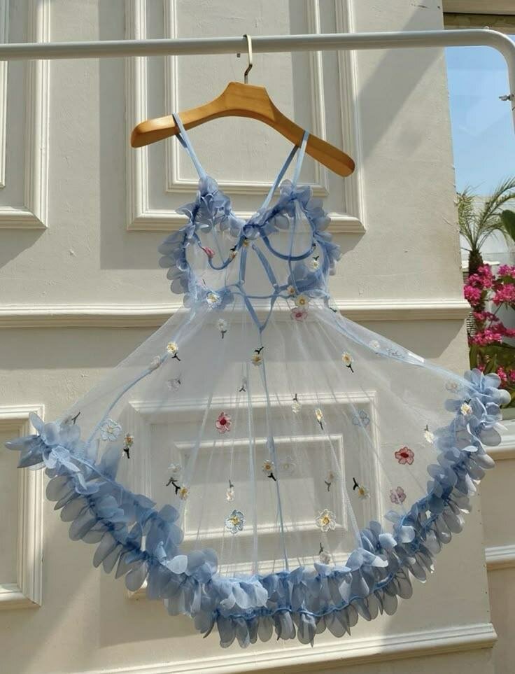 Robe Babydoll Transparente Fleurie