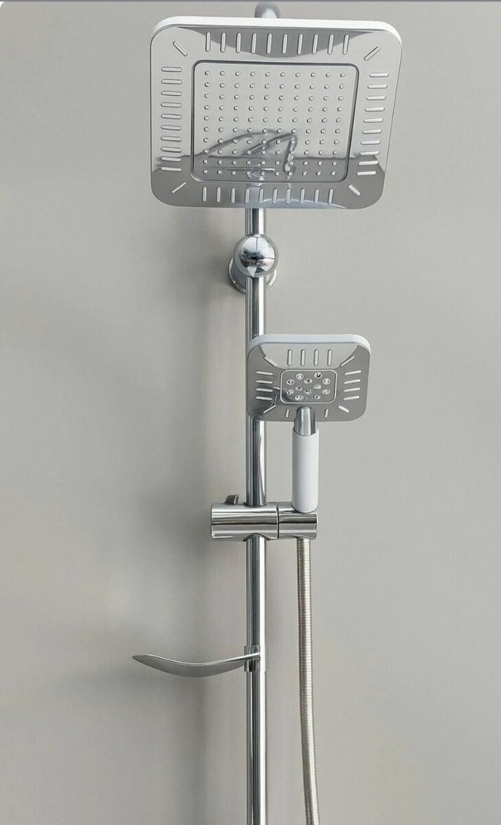 Dual Square Shower Head Set