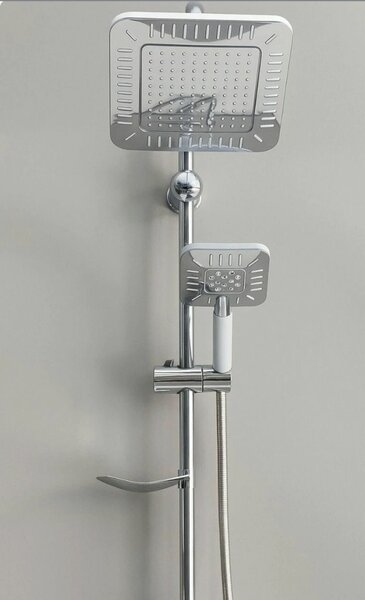 Dual Square Shower Head Set