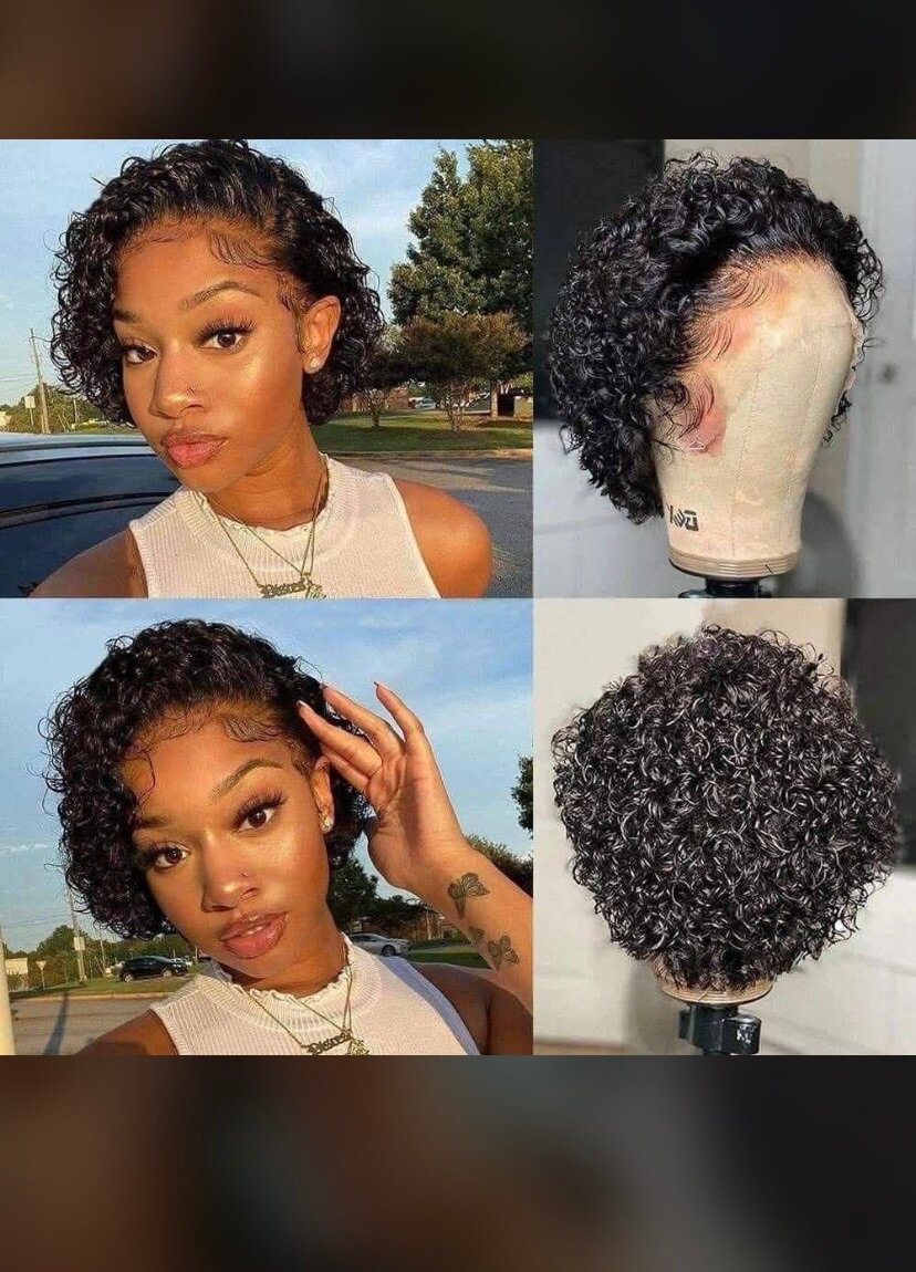 Perruque Bouclée Courte Naturelle