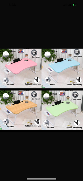 Foldable bed table