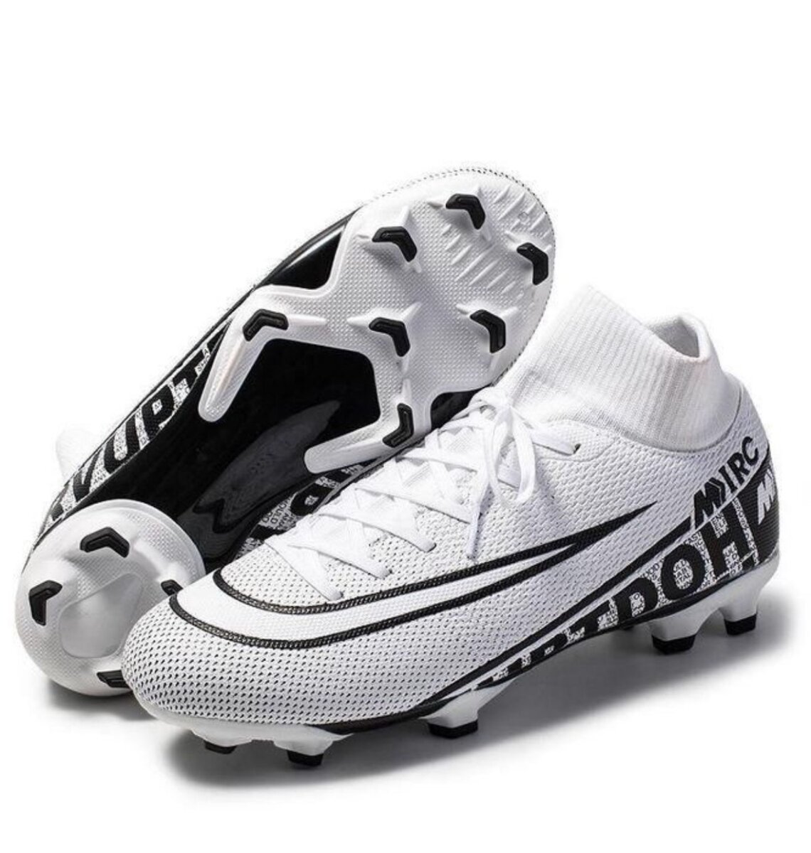 from abroad Fashion Men Soccer Shoes AG High Ankle Football