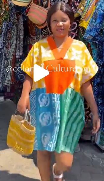 Women's short dress with print