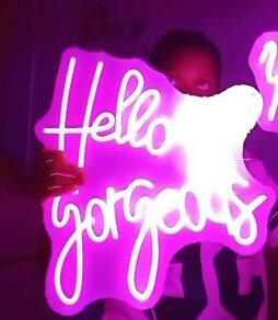 lettering on the sign