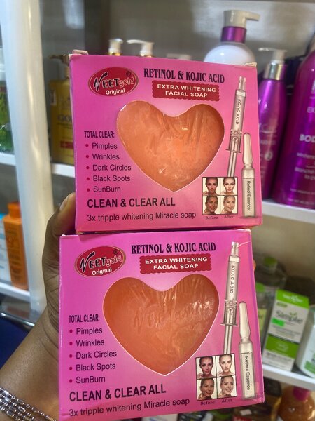 Retinol and Kojic. Acid face soap