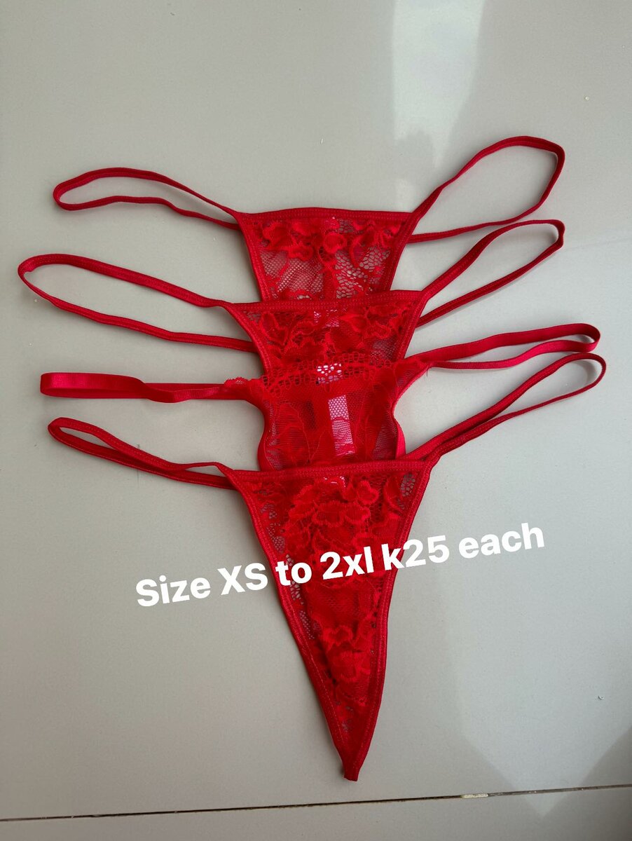 Women's panties red