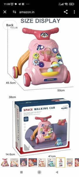 Push walker spacing car