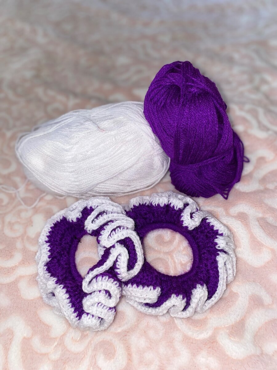 Crochet scrunchies