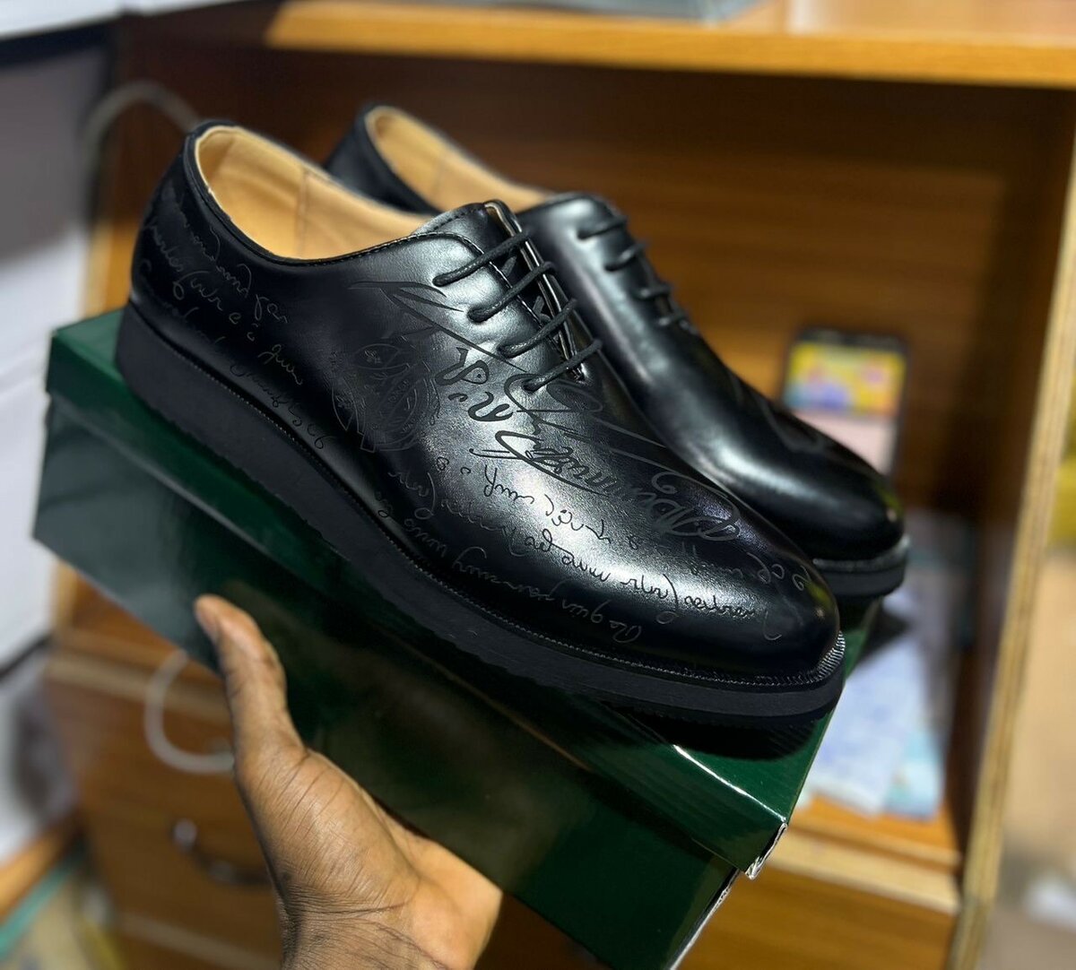 Chaussures Derby en Cuir Élegantes