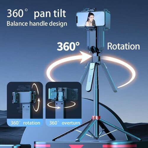 Trépied pour Smartphone avec Rotation 360°