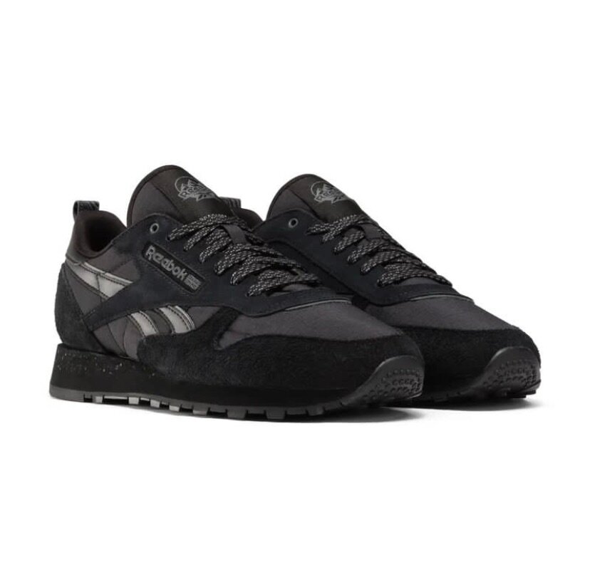 Sneakers Reebok classiques en cuir noir