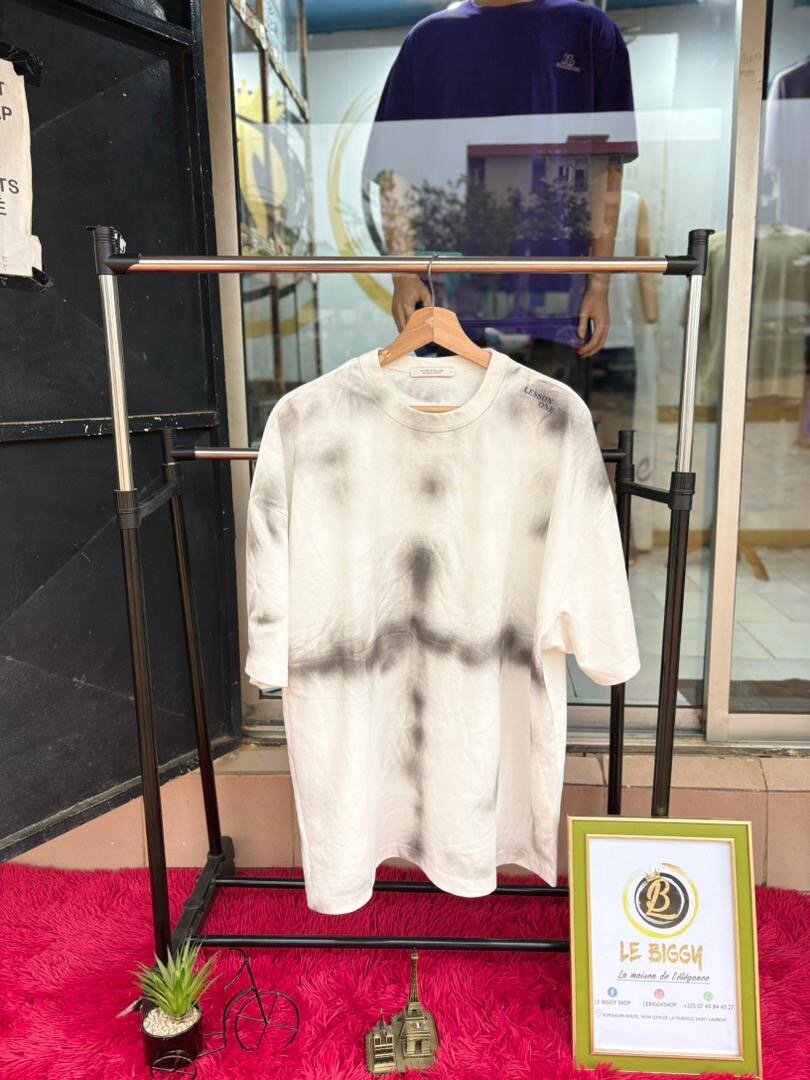 T-shirt décontracté à imprimé abstrait