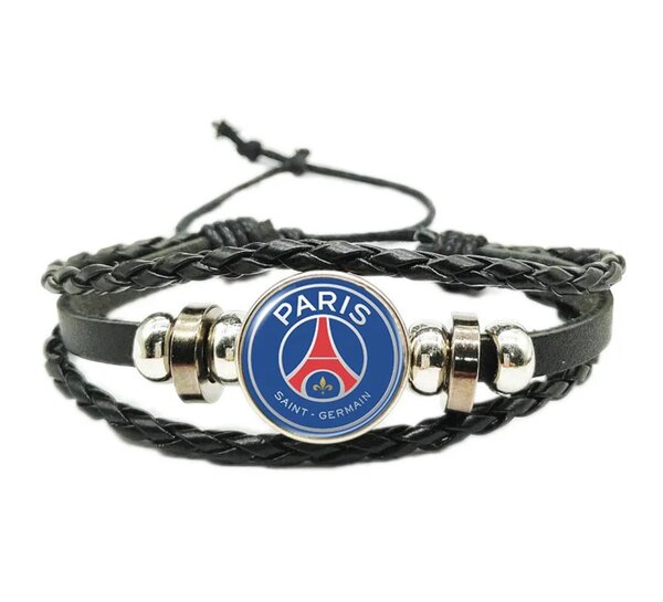 Bracelet en cuir logo équipe