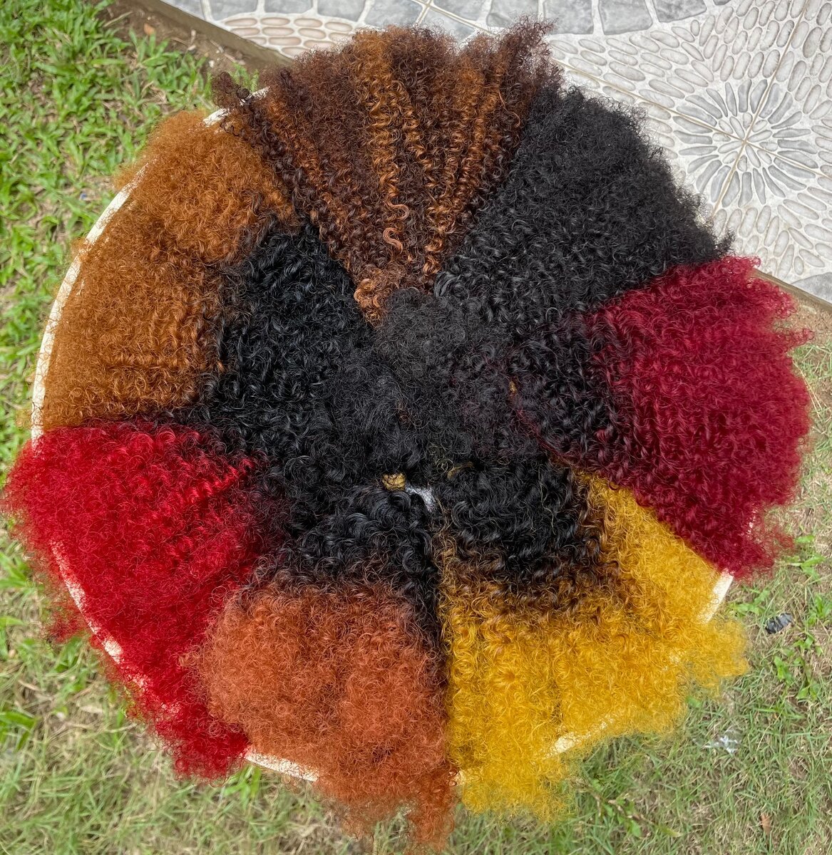 TOUFFE POUR TWIST  2tonsORANGÉ