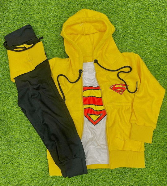 3pc Boys fleece printed tracksuit