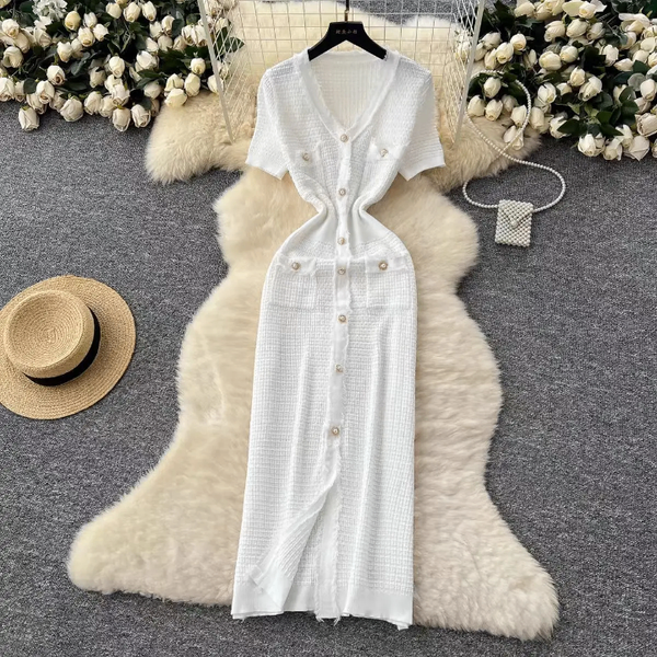 Robe élégante en maille pour femme