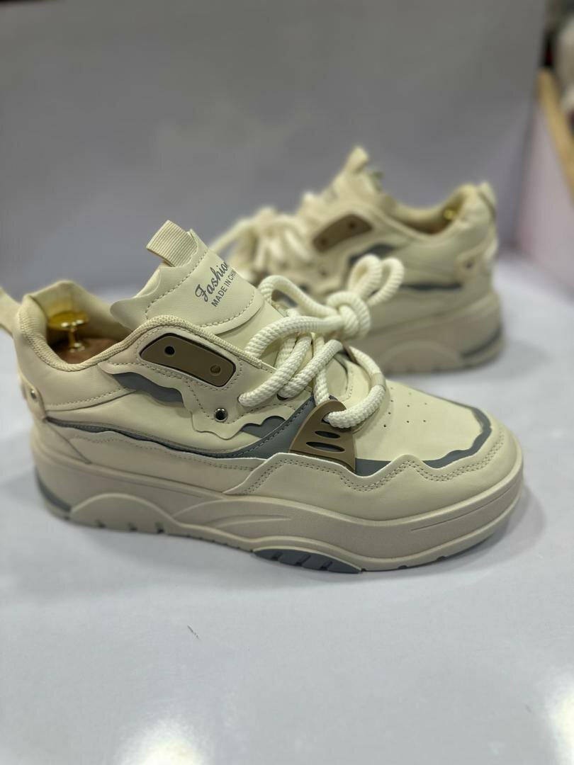 Baskets tendance XXL blanches