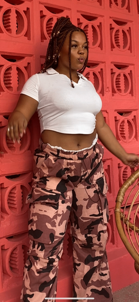 Light pink Military pants