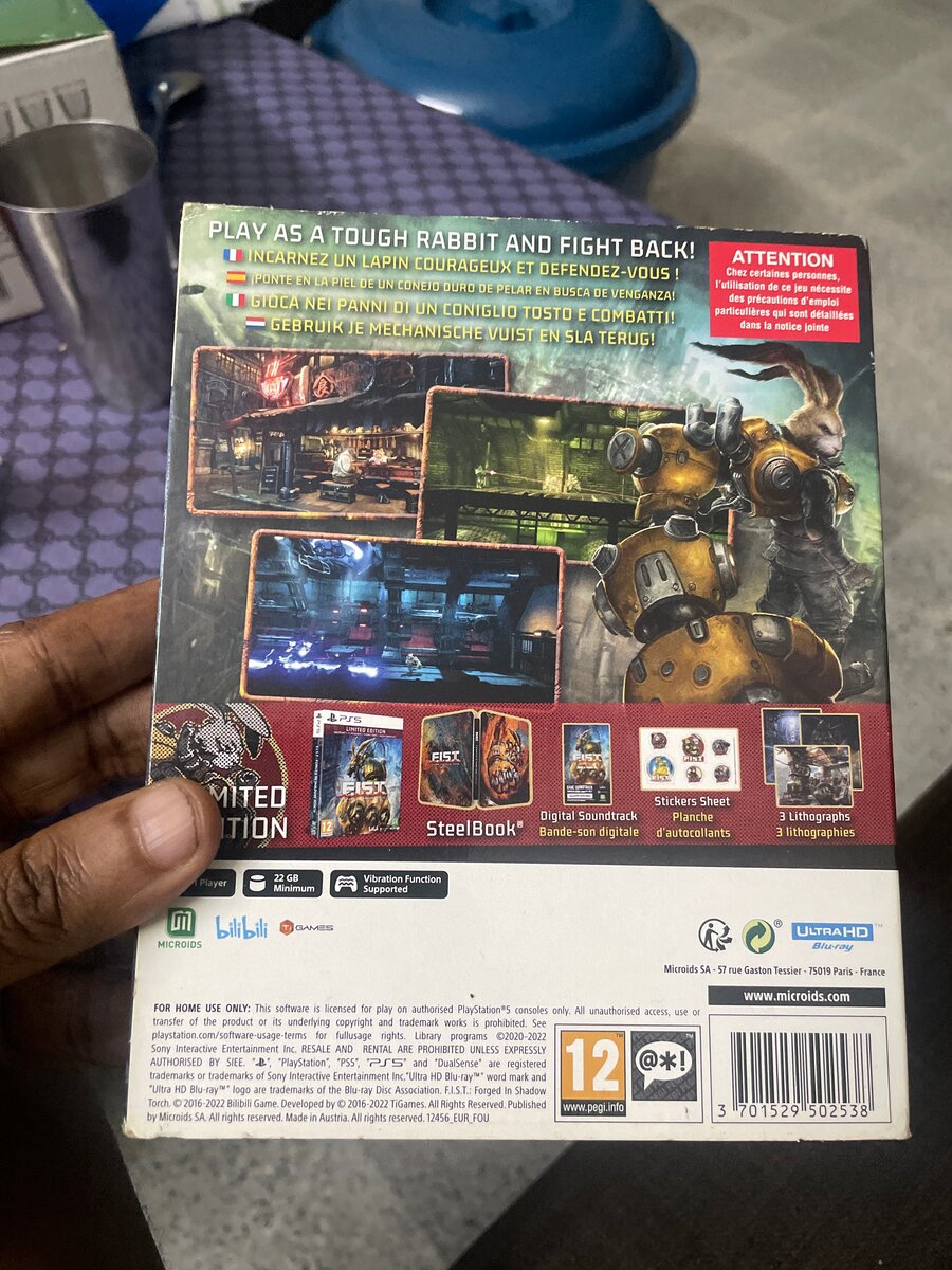 Jeu PS5 "FIST" Édition Limitée