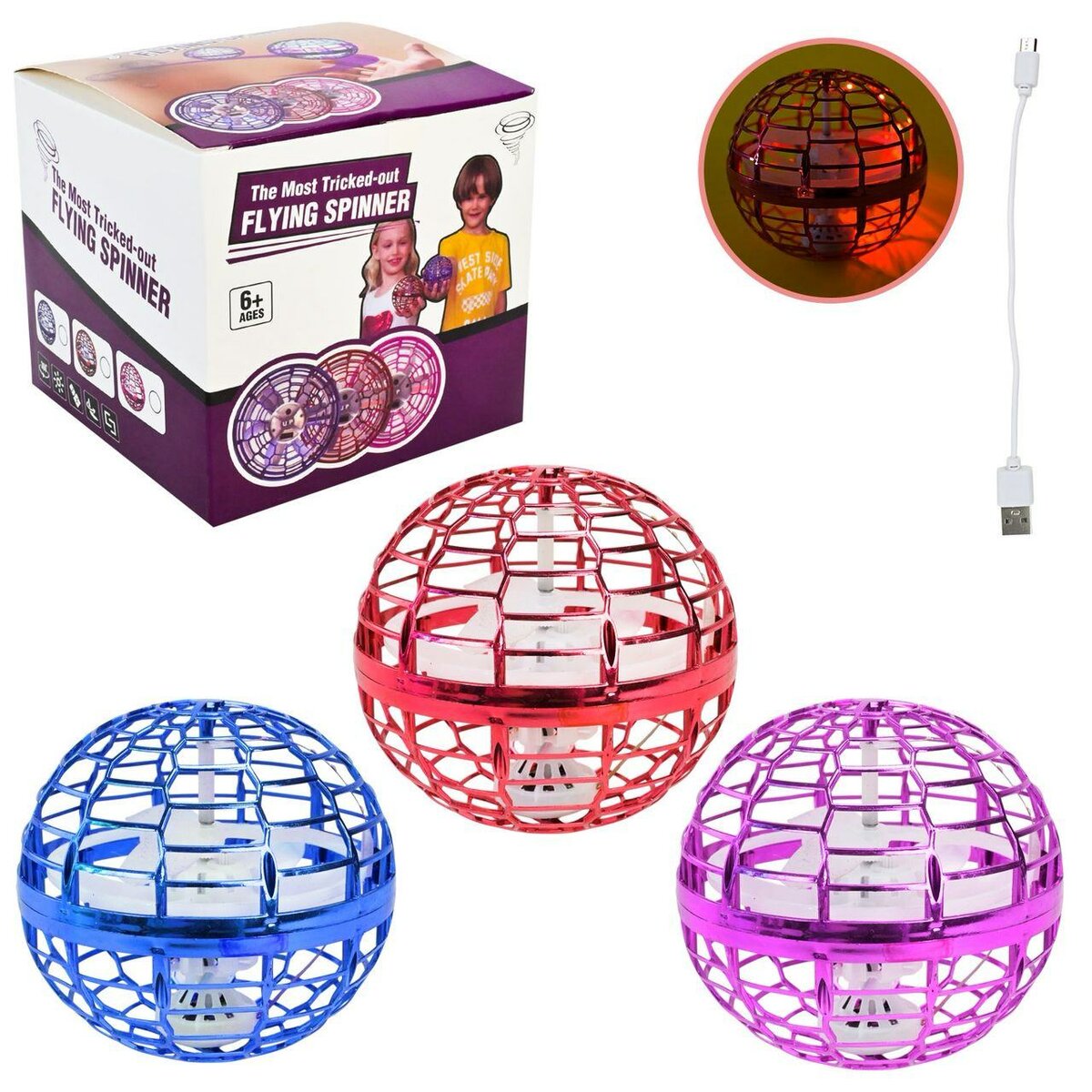 Balle volante LED pour enfants