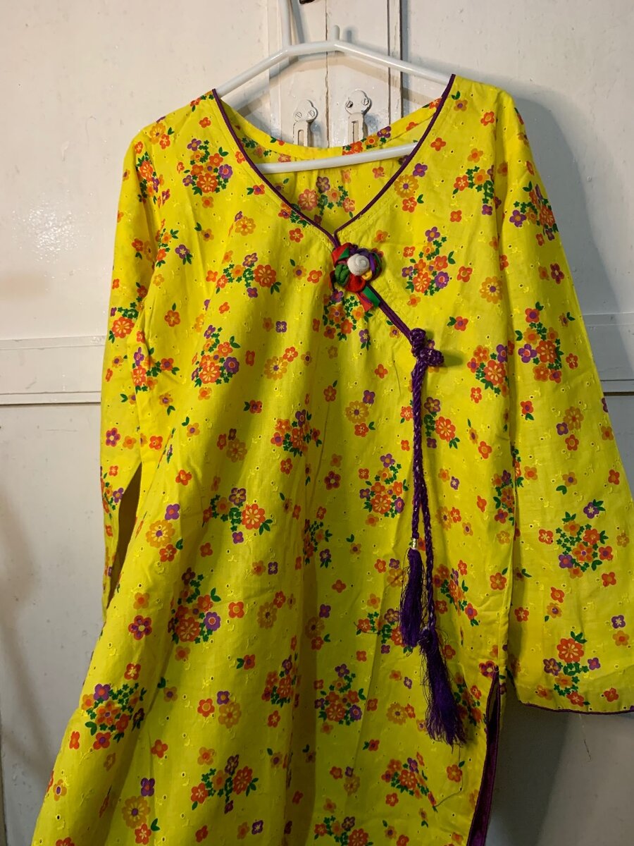 Small Cambric cotton embroided shirt