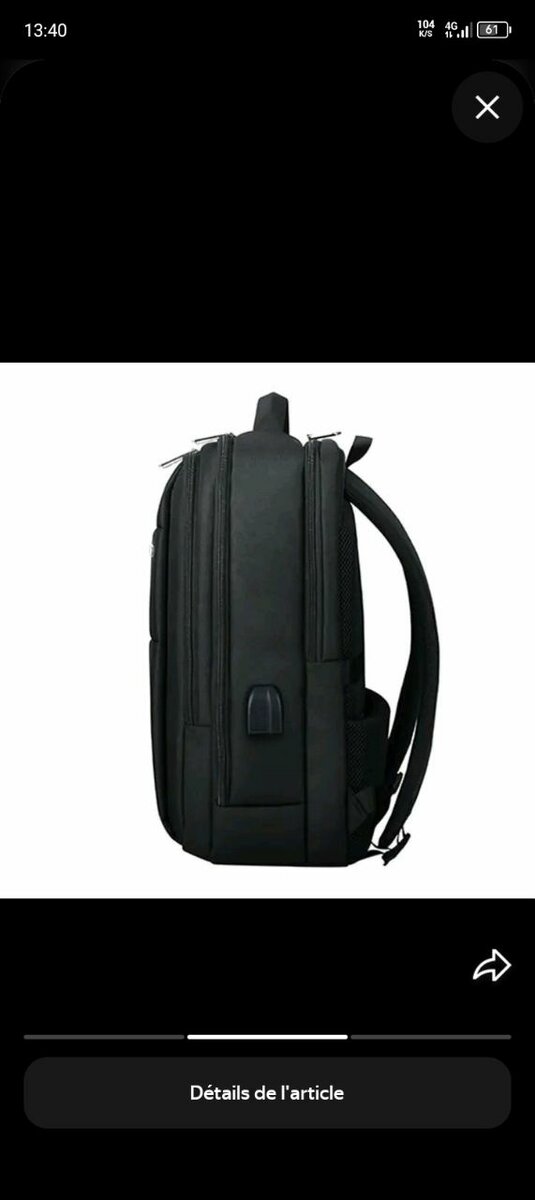 Sac à dos antivol urbain moderne