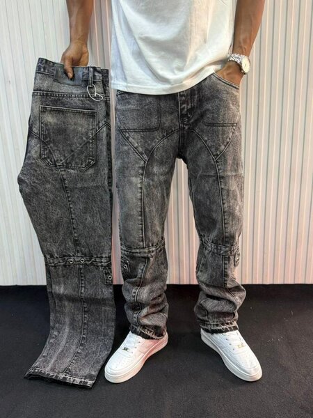 Jeans style cargo pour hommes