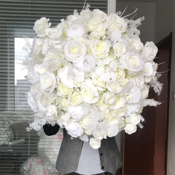 Bouquet de roses blanches