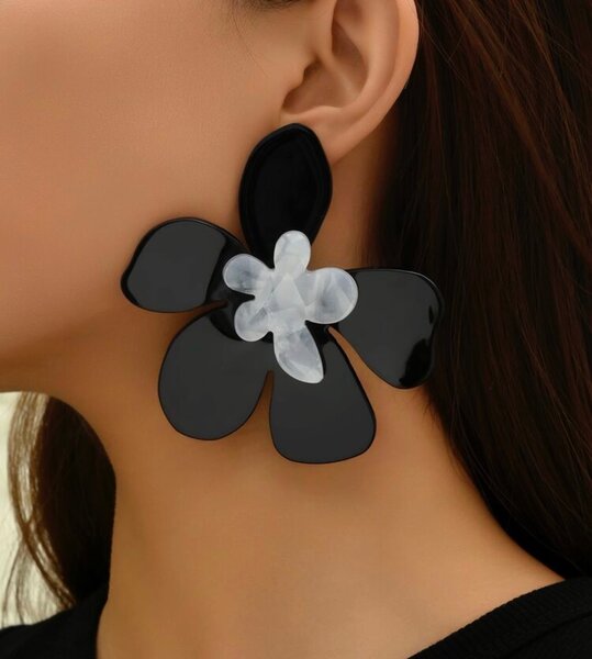 Boucles d'oreilles fleurs élégantes