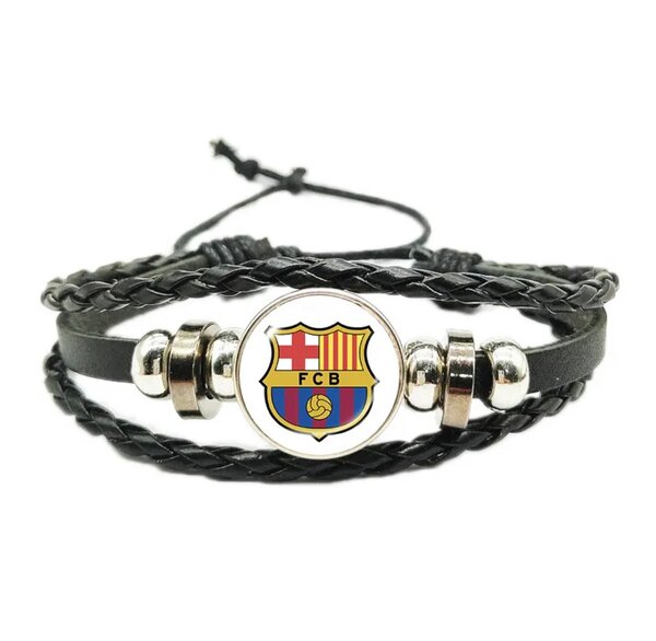 Bracelet en cuir logo équipe