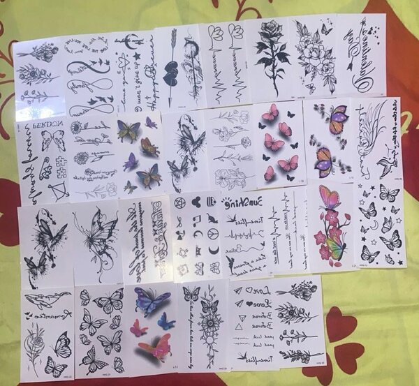 Lot de Tatouages Temporaires