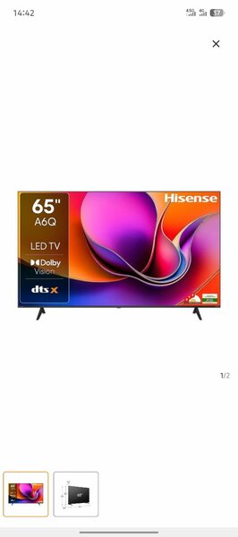 Téléviseur LED 65'' Hisense