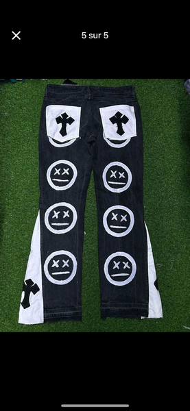 Pantalons en jean imprimés