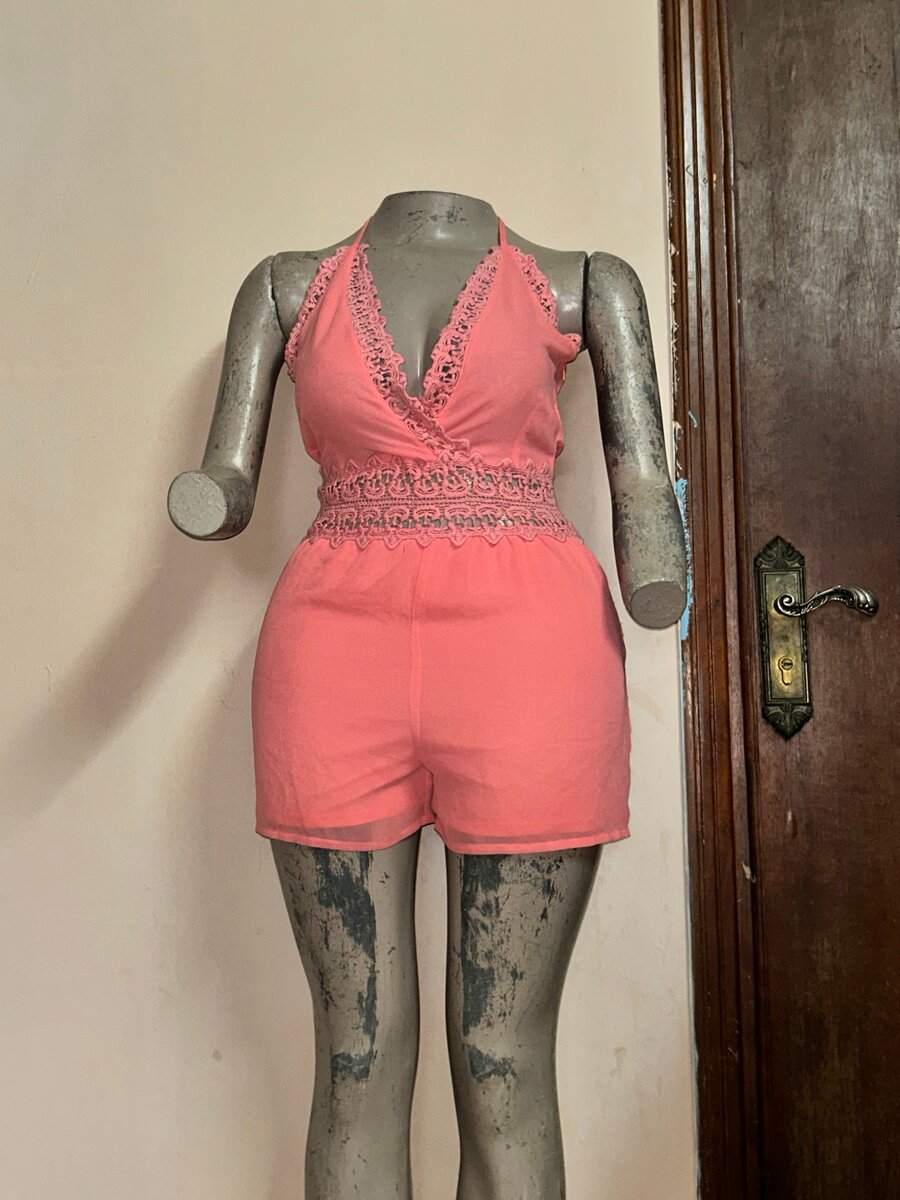 Combi-short élégant en dentelle