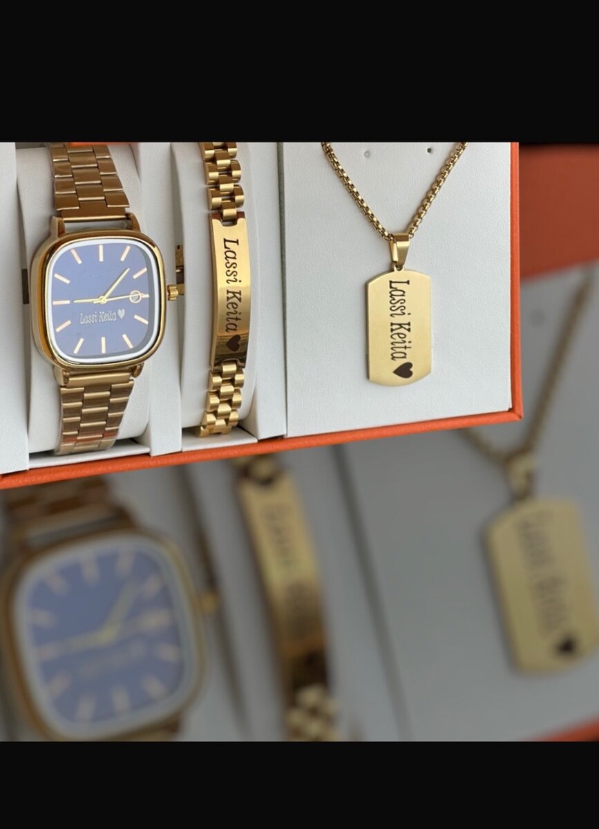 Ensemble Montre et Bijoux Luxe