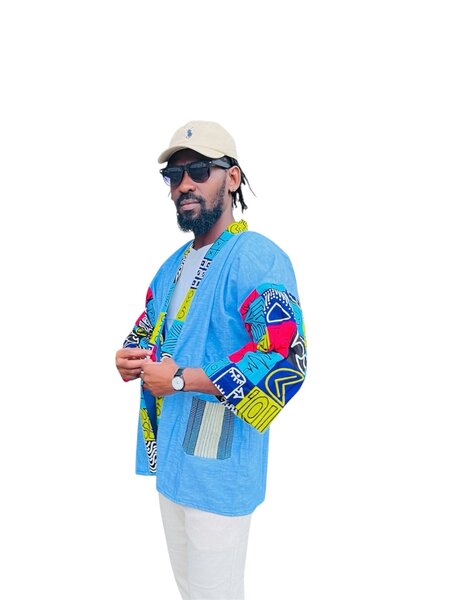 Veste kimono homme colorée