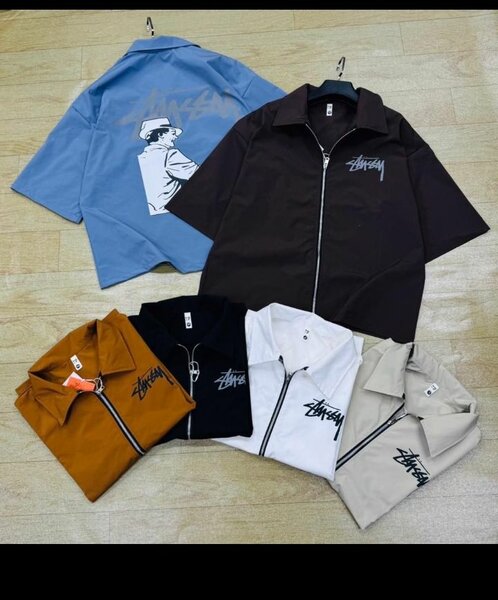 Chemise à zip pour hommes