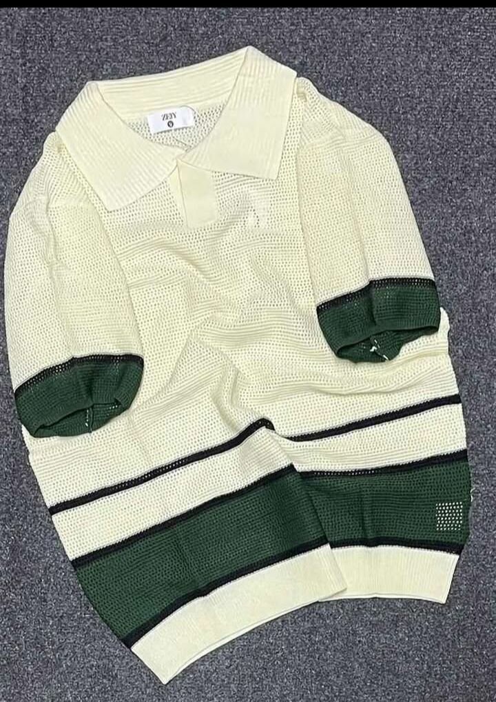 Pull homme en maille respirante